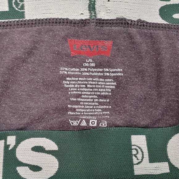 Good Used Condition Men's LEVI'S Cotton Stretch High Comfort Boxer Briefs Grey L - Picture 8 of 9